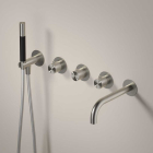 钢制壁挂式浴缸套装 + 内置Hotbath Archie AR7072 + HBCB7072 | Edilceram Design