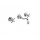 Cristina Canova 面盆龙头 3 孔壁挂式面盆龙头 CN242 | Edilceram Design