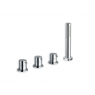 浴缸龙头Cristina Tricolore Verde 浴缸龙头双杠杆分流器 2 输出 TV122 | Edilceram Design