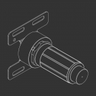 适用于 Cea INC03 喷嘴、花洒头和手持花洒的辅助内置主体 | Edilceram Design