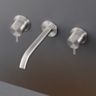 CEA Milo360 MIL38 壁挂式洗脸盆龙头，带两个水龙头 | Edilceram Design