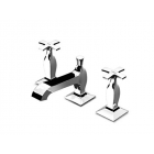 Zucchetti Bellagio ZB1425 3 孔台面混合器，用于带起泡器的洗脸盆 | Edilceram Design