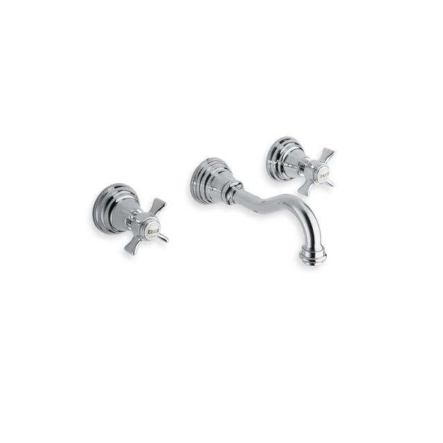 Cristina Canova 面盆龙头 3 孔壁挂式面盆龙头 CN242 | Edilceram Design