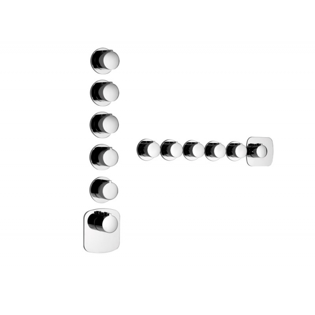 Gessi Tondo Wellness 43109 + 43240 恒温壁挂式淋浴龙头 | Edilceram Design